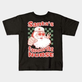 Santa's Favorite Nurse Kids T-Shirt